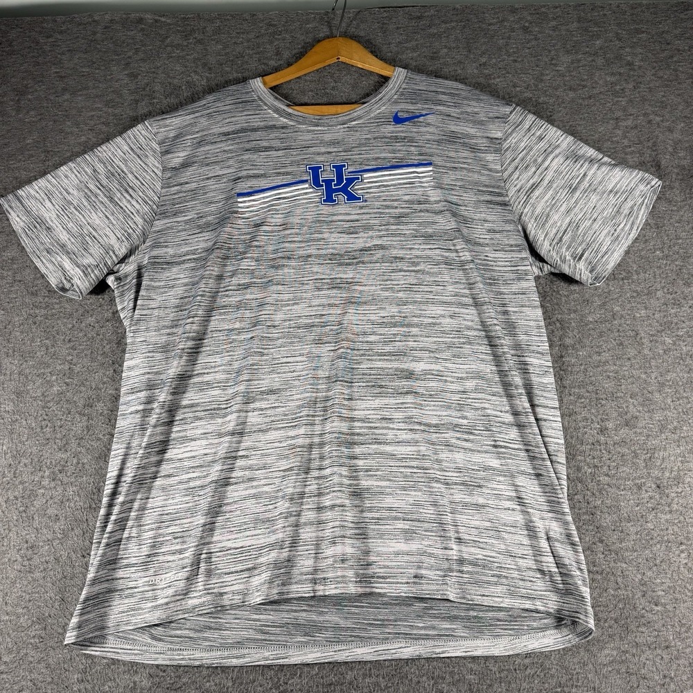 Nike Kentucky Wildcats Dri-FIT Gray Short Sleeve Athletic T-Shirt XL Football